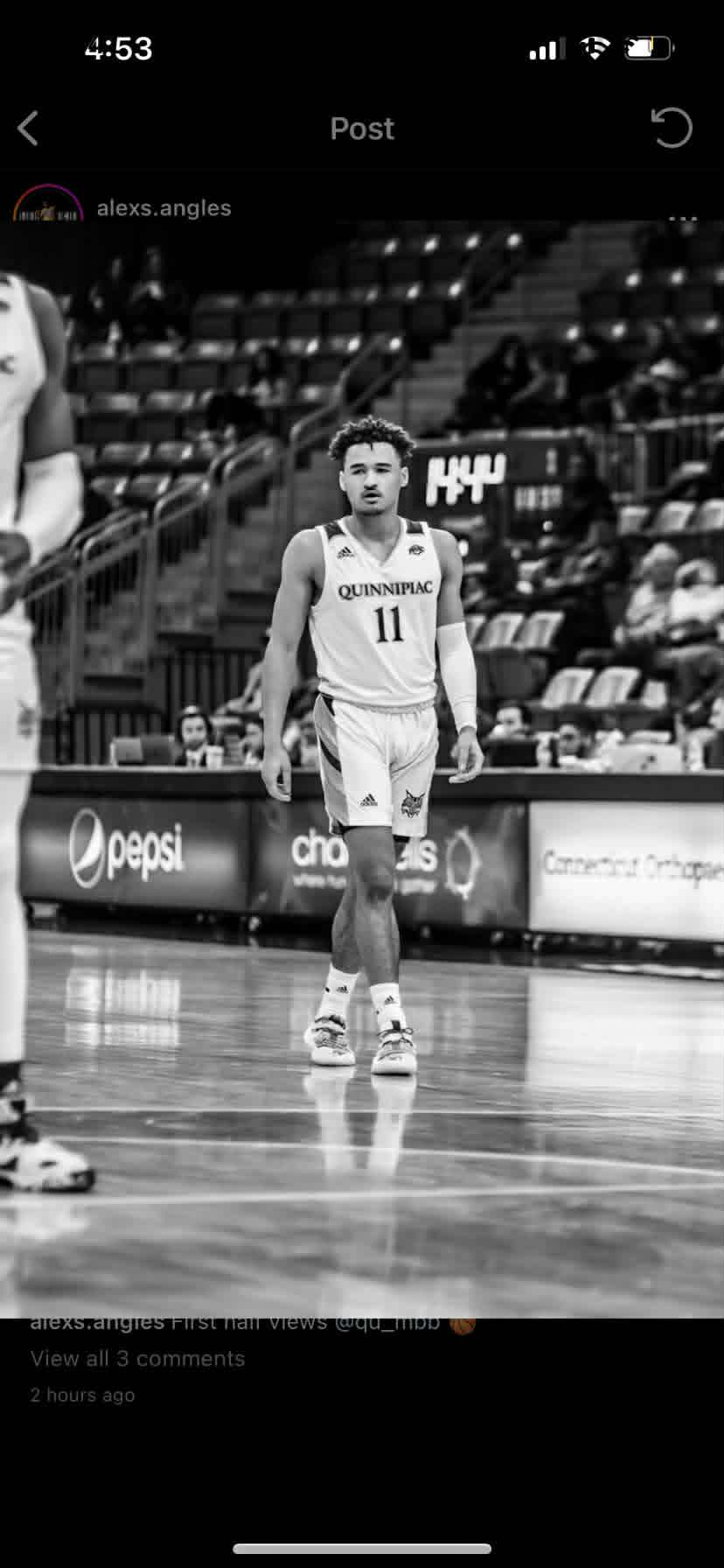 Jones Showcase player on the court